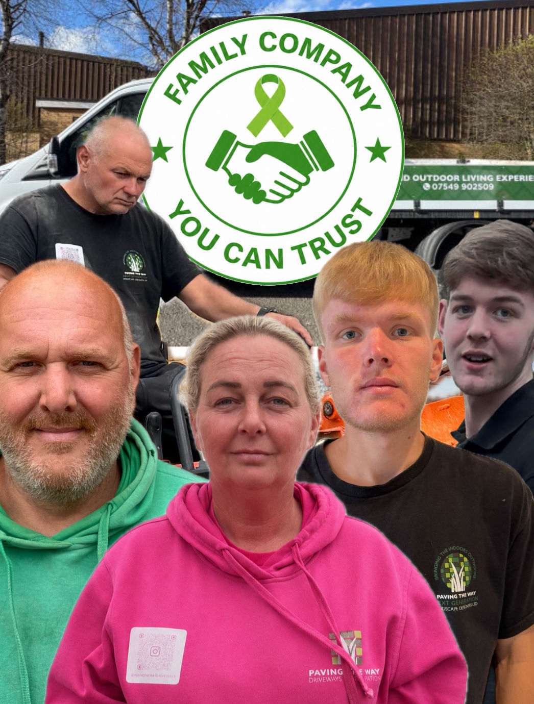 Photo of the Paving team
